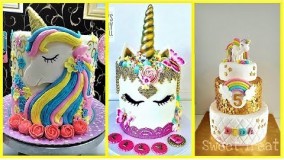 کیک پزی-تزیین کیک به شکل تک شاخ-2018