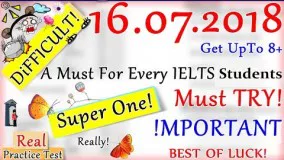 IELTS LISTENING PRACTICE TEST 2018 WITH ANSWERS | 16.07.2018