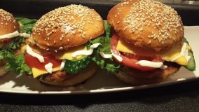 آشپزی آسان-برگر  خوشمزه و لذیذ و آسان