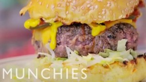 آشپزی مدرن-تهیه چیز برگر لذیذ