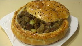 آموزش آشپزی-  طرز تهیه کباب گوشت گوسفند در نان