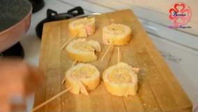 طرز تهیه پیش غذای رولت ژامبون