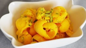 دسر-طرز تهیه بستنی سنتی زعفرانی اصیل ایرانی