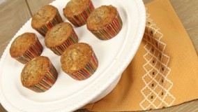 کیک پزی- کاپ کیک موز و آناناس