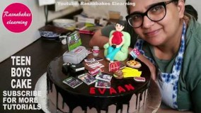 ایده تزیین کیک تولد پسرونه نوجوان 2