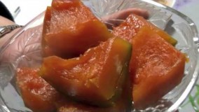 آشپزی ایرانی-تهیه خوراک کدو تنبل