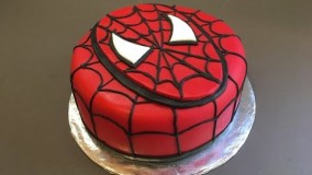 ایده تزیین کیک تولد پسرونه-اسپایدر من