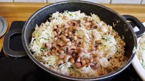 آشپزی ساده-پلو چشم بلبلی خوشمزه