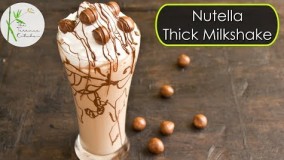 تهیه نوشیدنی خنک-میلک شیک نوتلاو فندق