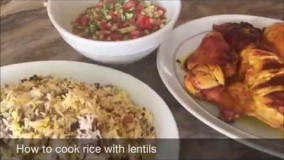 آموزش عدس پلو-تهیه عدس پلو 4