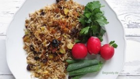 آموزش عدس پلو-تهیه عدس پلو -غذای گیاهی آسان