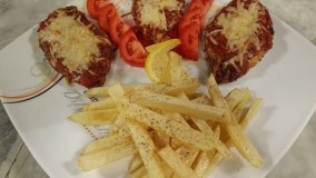  آشپزی آسان-  طرز تهیه ی پارمزان چیز چکن