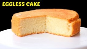 کیک پزی-تهیه کیک اسفنجی بدون تخم مرغ