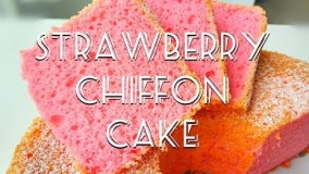 کیک پزی-تهیه کیک لطیف توت فرنگی