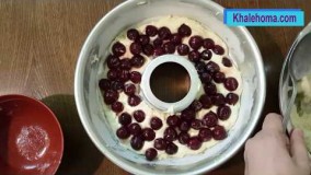 کیک پزی-کیک آلبالویی ترش و شیرین 