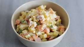 آشپزی ساده- طرز تهیه سالاد روسی 1