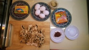 آشپزی آسان-نیمروی قارچ و پنیر