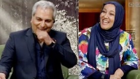 کل کل بامزه مهران مدیری و پانته آ بهرام در برنامه دورهمی