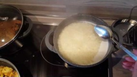 آشپزی ایرانی-زرشک پلو-تهیه برنج-قسمت دوم