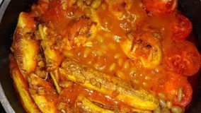 آشپزی ایرانی-آموزش خورشت کدو مسمی 