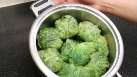 آموزش آشپزی-دلمه برگ کاهو ، دلمه ای متفاوت با طعمی بیاد ماندنی