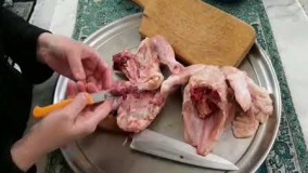 آموزش آشپزی-آموزش اصول خرد کردن مرغ مجلسی 