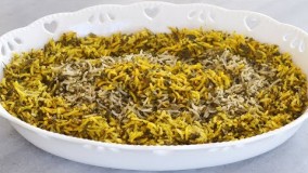 آشپزی ایرانی-طرز تهیه سبزی پلو (با ماهی) خوشمزه و راحت