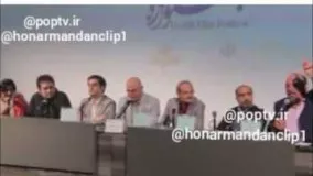 مشاجره لفظی باران کوثری و دکتر الستی، جامعه‌شناس، در نشست نقد و بررسی فیلم لانتوری