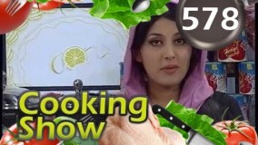 تهیه دسر - آماده کردن کیک ساده همراه با آیسکریم زعفرانی