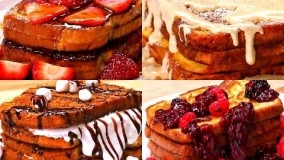 صبحانه-تست سالم فرانسوی در 4 طعم