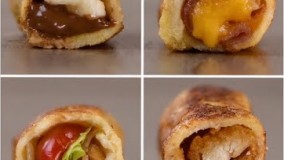 صبحانه-تهیه تست فرانسوی-رول شده