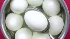 آموزش آشپزی-یک روش خیلی ساده برای پوست کندن تخم مرغ
