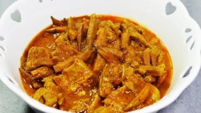 آموزش آشپزی | طرز تهیه خورش بامیه خوشمزه بدون لزج شدن بامیه