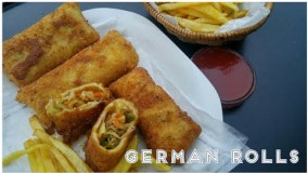 German Rolls / Chicken & veggies Rolls- Vegetable Rolls with chicken