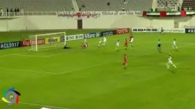 گل اول پرسپولیس به الوحده امارات توسط وحید امیری 