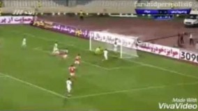 هفته اول لیگ برتر پرسپولیس فولاد گل های وحیدامیری و شجاع خلیل زاده 