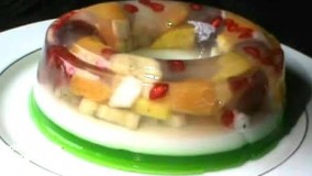 دسر آسان-تهیه پودینگ و ژله میوه