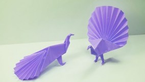 آموزش اوریگامی پرنده-ویدیو اوریگامی 53