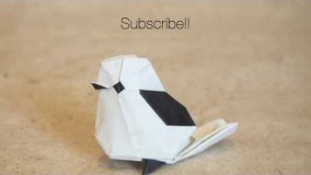 آموزش اوریگامی پرنده-ویدیو اوریگامی 91