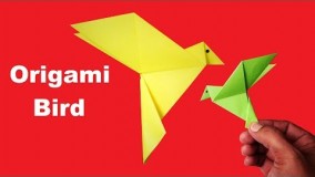 آموزش اوریگامی پرنده-ویدیو اوریگامی 39