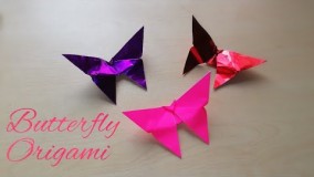 آموزش اوریگامی پروانه-کلیپ 73