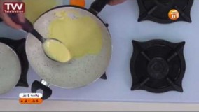 آشپزی ایرانی-آشپزی آسان کرپ پنیری سوخاری