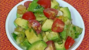 غذای رژیمی-تهیه سالاد آسان آوکادو
