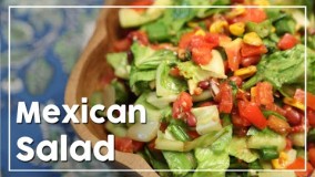 غذای رژیمی-تهیه سالاد مکزیکی