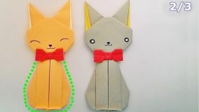 آموزش اوریگامی حیوانات-آموزش اوریگامی ساده برای کودکان قسمت 17