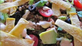 غذای رژیمی-تهیه سالاد تاکو