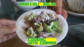 غذای رژیمی-تهیه سالاد بروکلی 2