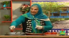 آشپزی ایرانی -بادمجان شکم پر