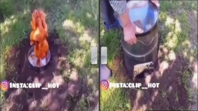 آشپزی ایرانی -چگونه با کمترین امکانات وسط جنگل مرغ بریان درست کنیم