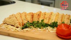 آشپزی ایرانی -آموزش طرز تهیه مرغ تست کنجدی